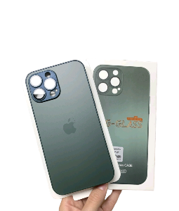 Capa Silicone Vidro Glass para iPhone 13 Pro Max