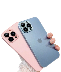 Capa Silicone Vidro Glass para iPhone 14 Pro